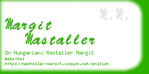 margit mastaller business card